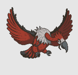 Gif animé vautour vole